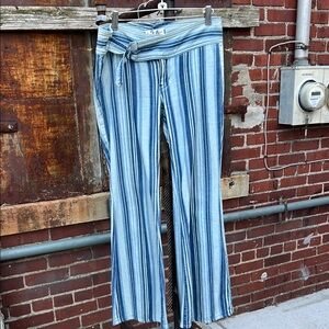 Striped Blue and White Flared Pants Very 70’s